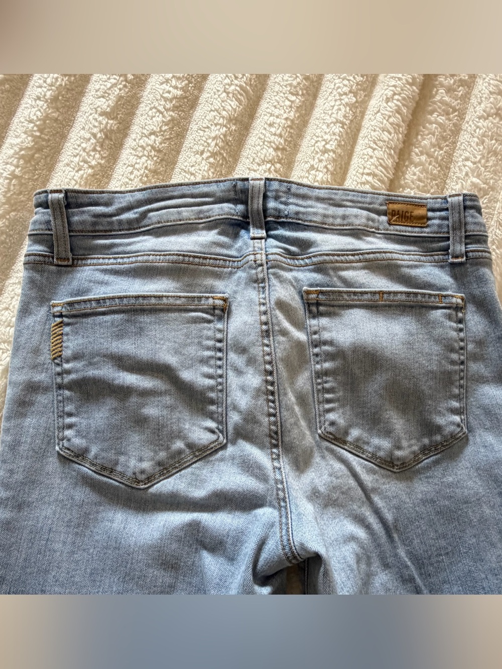 PAIGE Light Blue Skinny Jeans - Picture 6 of 7